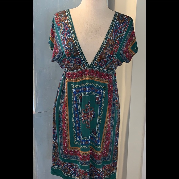 Sexy Deep V Neckline Dress Sz sm/med - Picture 3 of 5